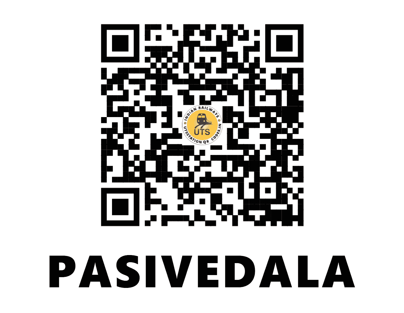 UTS QR Code for PASIVEDALA - PSDA - SC (ANDHRA PRADESH)